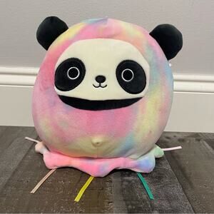 Squishmallow Stanley Panda in Tie-Dye Jellyfish Janet Costume Stuffed Plush